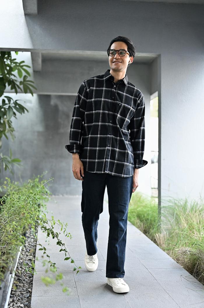 Gambar Broodis Kemeja Flannel Unisex Lengan Panjang 1328 - Mantle Black, S dari Broodis undefined Tokopedia