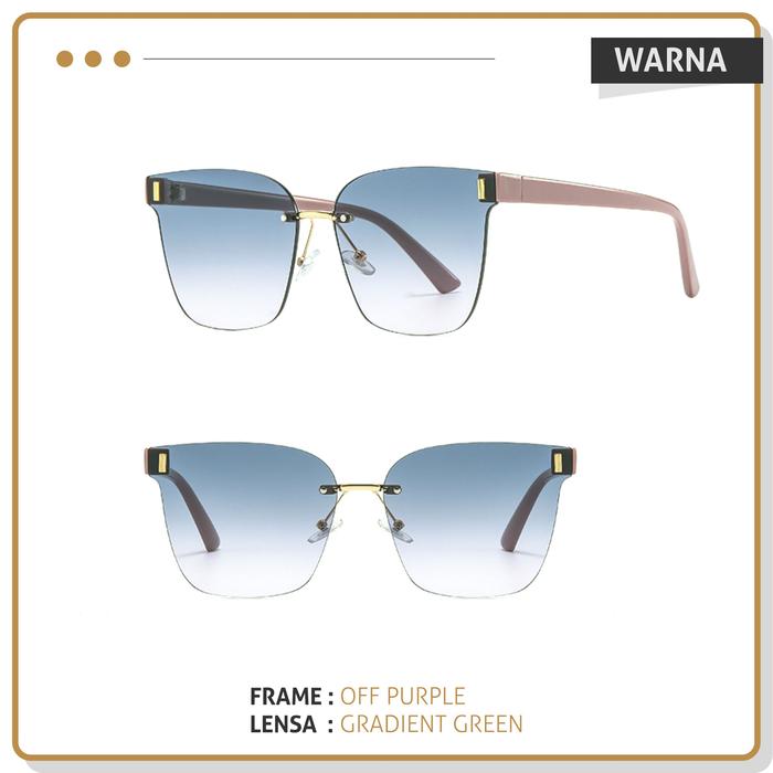 Gambar Kacamata Hitam Sunglasses Colore.in Kotak Wanita TR-90 Fashion W818 - OFF PURPLE, POLARIZED dari Colore.in Eyewear undefined Tokopedia