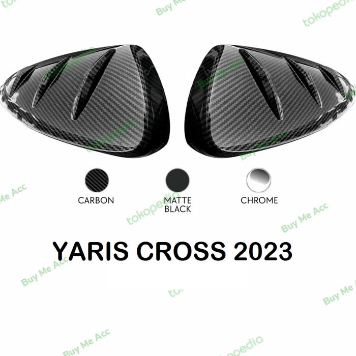 Gambar Mirror Cover Yaris Cross 2023 / Cover Spion Carbon Matte Chrome - Chrome dari Buy Me Acc undefined Tokopedia