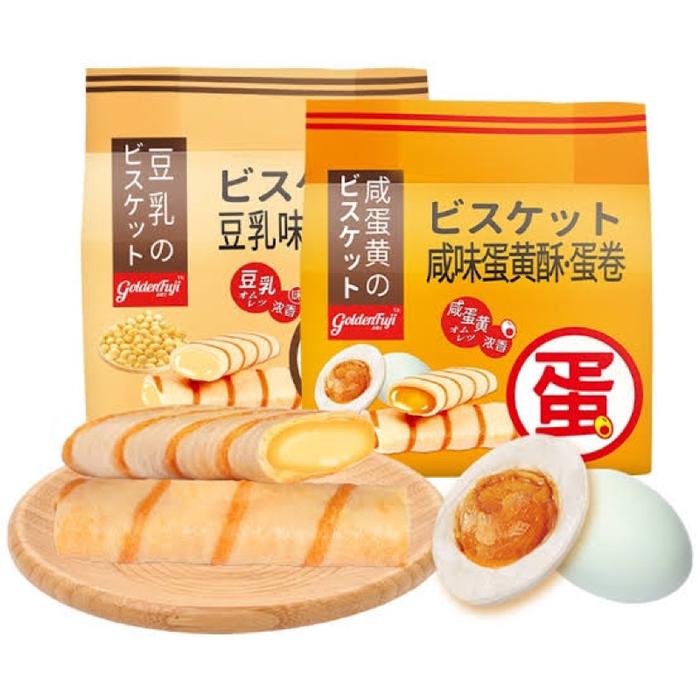 Gambar SNACK EGG ROLL SALTED EGG YOLK GOLDEN FUJI SEMPRONG TELUR ASIN - kacang kedelai dari vivari88 undefined Tokopedia
