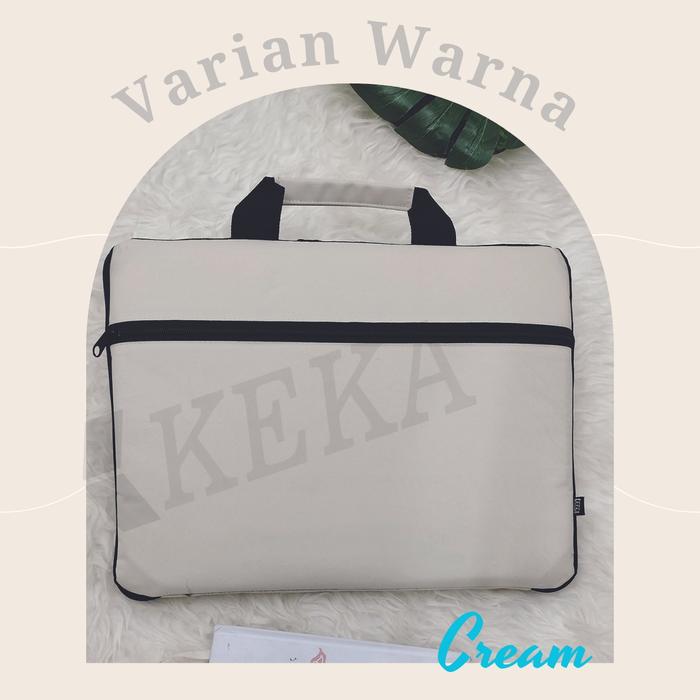 Gambar Tas Laptop /Softcase Laptop Murah TL01 14" - Cream, 14"Tipis 33x23 dari Keka Indonesia undefined Tokopedia
