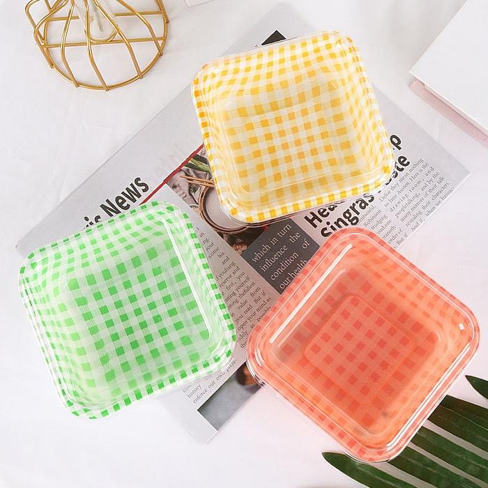 Gambar Kotak Mika Korean Lunch Box Cake Wadah Mika Korea Tempat Pudding Bento - KECIL PINK dari Shopnitz undefined Tokopedia