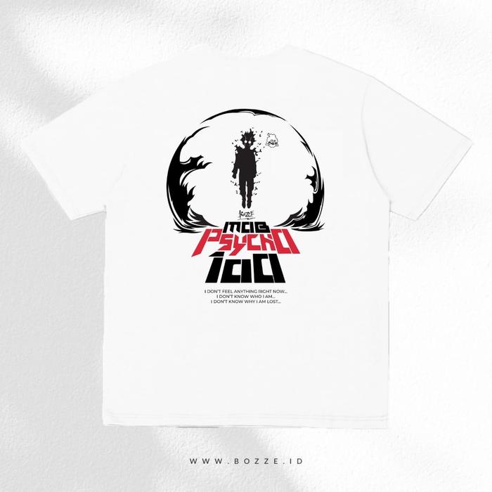 Gambar BOZZE Anime Mob Psycho Tee | MOB - Putih, M dari Bozze Store undefined Tokopedia