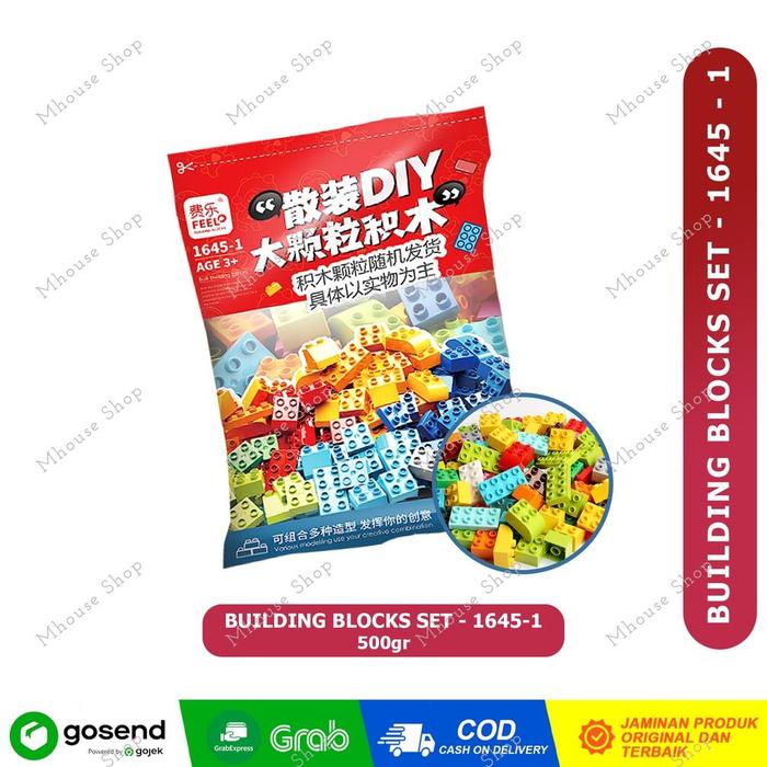 Gambar KKS- BUILDING BLOCKS BLOCK BLOK SET BONGKAR PASANG MAINAN EDUKASI ANAK - BALOK 1645-1 dari Kinderkids Store undefined Tokopedia