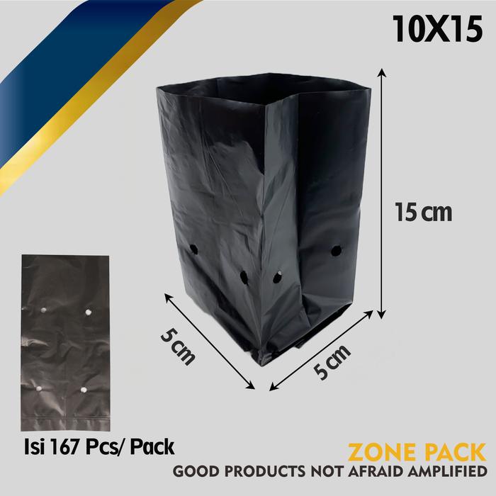 Gambar Plastik Polybag Tanaman Tebal | Polibag Ukuran Kecil Sedang Besar| Pot - 10x15 dari zone pack undefined Tokopedia
