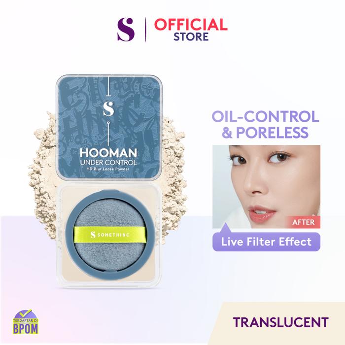 Gambar SOMETHINC HOOMAN UNDER CONTROL HD Blur Loose Powder - 01 Translucent dari Somethinc undefined Tokopedia