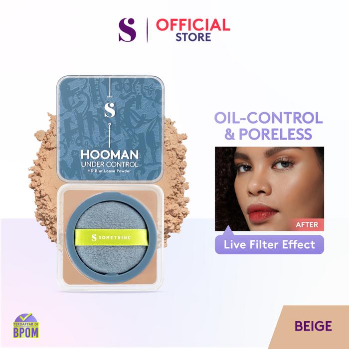 Gambar SOMETHINC HOOMAN UNDER CONTROL HD Blur Loose Powder - 08 Beige dari Somethinc undefined Tokopedia