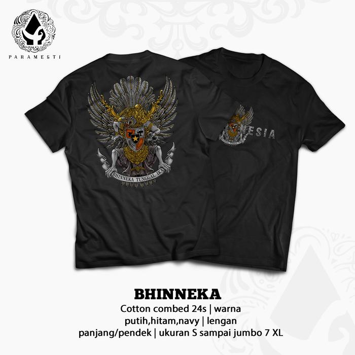 Gambar New Arrival Kaos Garuda Bhineka Indonesia Original Paramesti - Hitam, XXL dari Gubuk Collection undefined Tokopedia