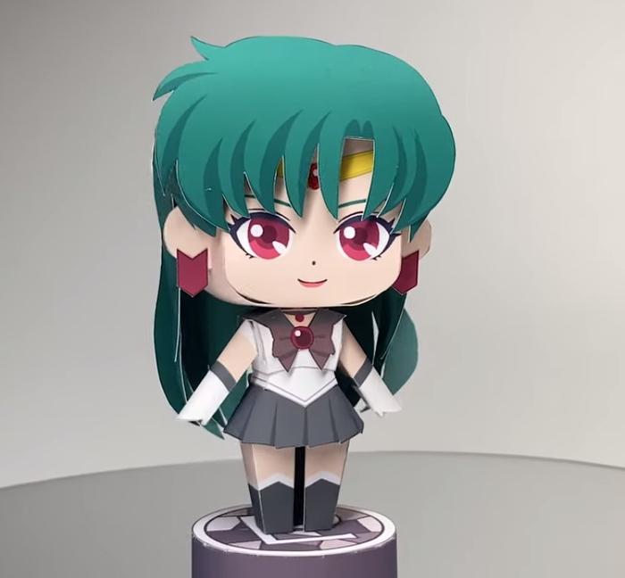 Gambar ANIME SAILOR MOON PAPERCRAFT  KERTAS miniatur DIY Papercraft mainan diorama kerajinan tangan anak dewasa pendidikan hadiah game kado - PLUTO, BOX dari Han Craft Indonesia undefined Tokopedia