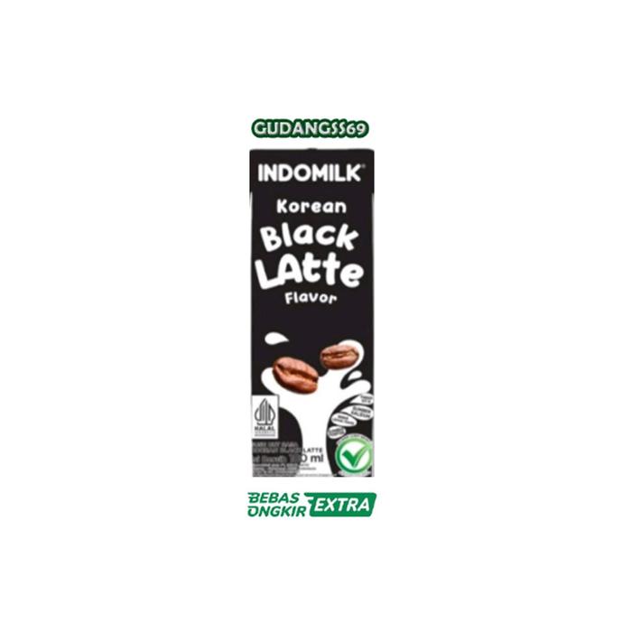Gambar Susu UHT Indomilk Korean Black Latte Flavor 1 Karton 30 Pcs 180 Ml dari GUDANGSSS69 undefined Tokopedia