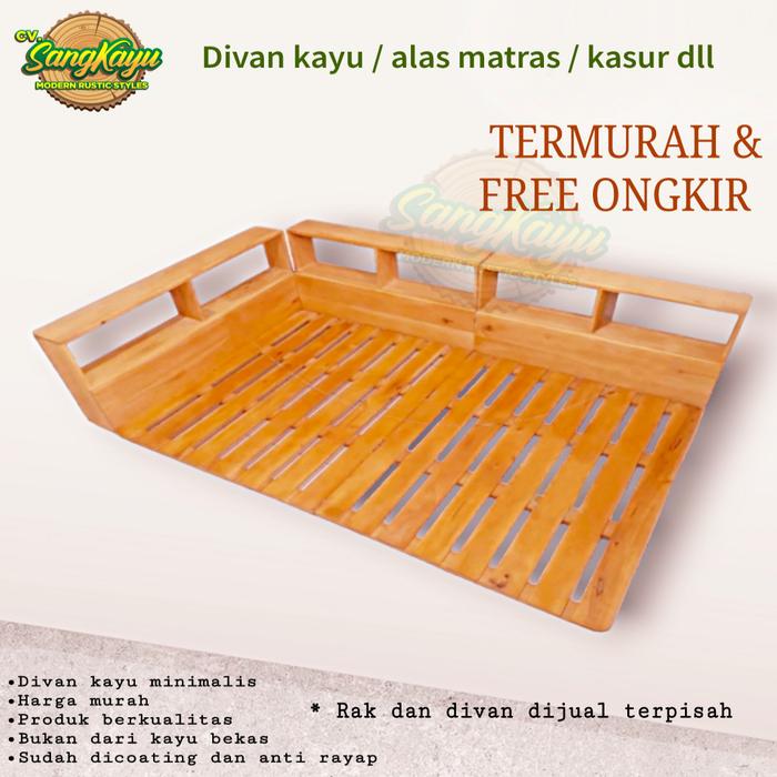 Gambar Dipan tempat tidur minimalis divan alas matras kasur spring bed kayu - Divan 90x200cm dari CV. Sangkayu undefined Tokopedia