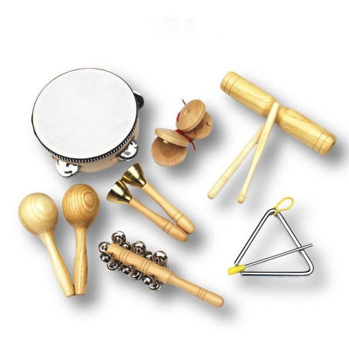 Gambar Mainan Alat Musik Drum Alat Musik Perkusi Anak Portable Alat Perkusi - 7pcs dari Encounter-Y undefined Tokopedia