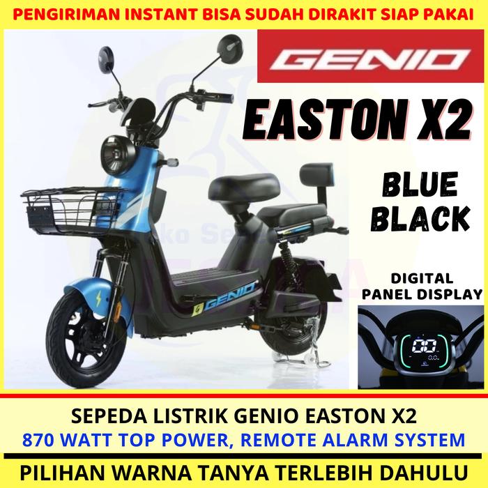 Gambar Sepeda Listrik Genio Easton X2 by United E Bike Easton X 2 Electric - Biru dari Toko Sepeda Jessica undefined Tokopedia