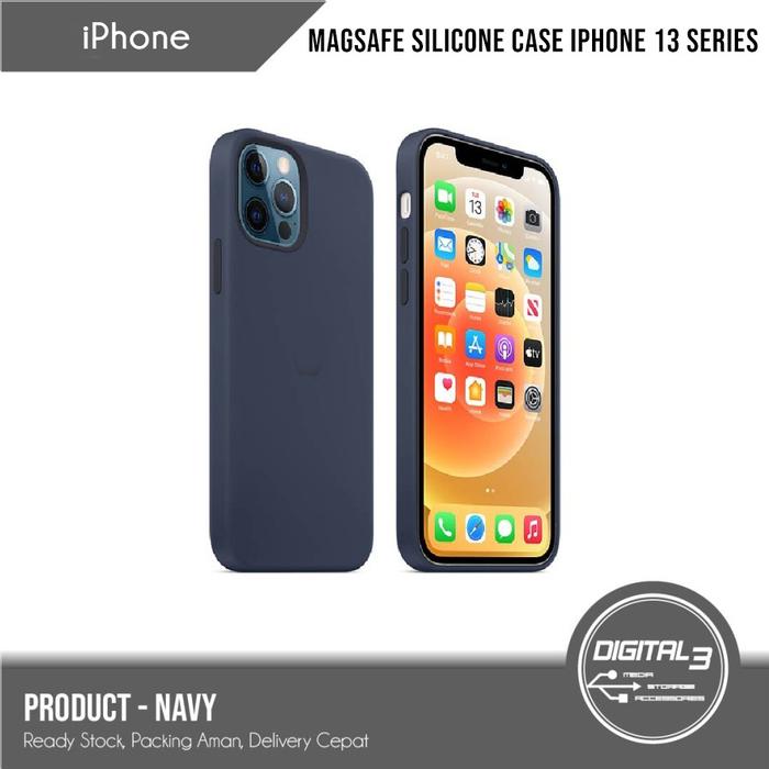Gambar Silicone Case Magnetic iPhone 13 /pro / Max Soft Casing Silikon Bumper - Biru, 13 dari Digital 3 undefined Tokopedia