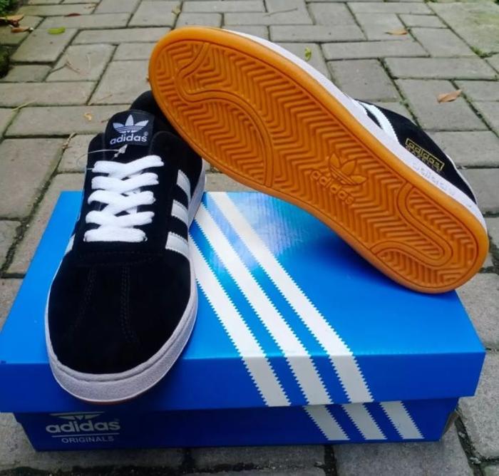 Gambar sepatu pria wanita adidas gazelle hitam putih canvas outsole jahit - Hitam, 36 dari Benitri Store undefined Tokopedia