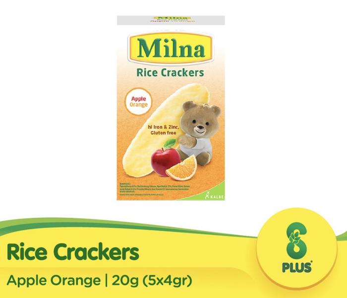 Gambar MILNA RICE CRACKERS - Apel Orange dari Cari Pampers undefined Tokopedia