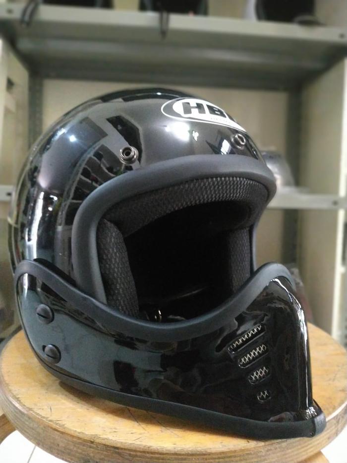 Gambar Helm Modular Kiwi by HBC - Hitam dari HelmPedia Official undefined Tokopedia