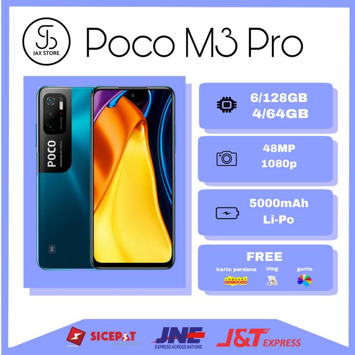 Gambar XIAOMI POCO M3 PRO [4/64GB, 6/128GB, GARANSI RESMI] - Biru, 4/64GB dari JX-Cell undefined Tokopedia