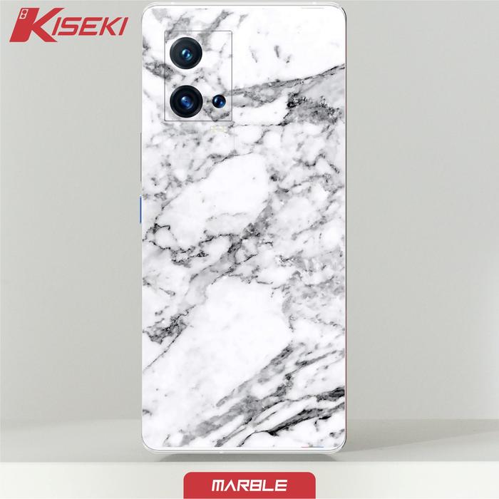 Gambar Kiseki Skin Vivo IQOO 8 Pro  Back Case Carbon Leather Custom - white marble dari Kiseki Skin undefined Tokopedia