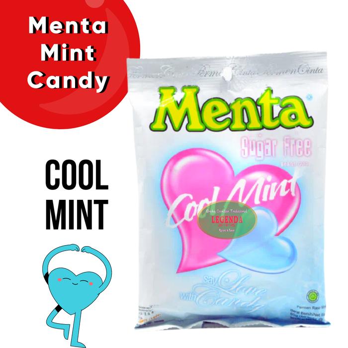 Gambar Menta Cool Mint Candy Love 60gr permen jadul bentuk hati - Cool MInt dari Legenda Snack undefined Tokopedia