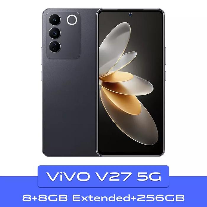 Gambar Vivo V27 5G 8/256 Garansi resmi - Hitam dari SUMATRA PHONE undefined Tokopedia