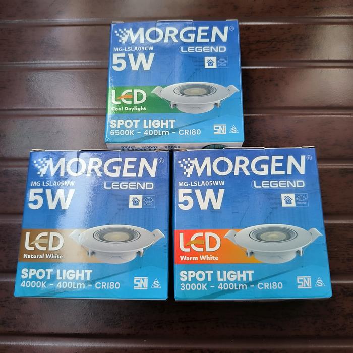 Gambar MORGEN LEGEND LED SPOT LIGHT 5W 7W - 5W NATURAL 4000 dari CARINA LISTRIK GUDANG LAMPU undefined Tokopedia