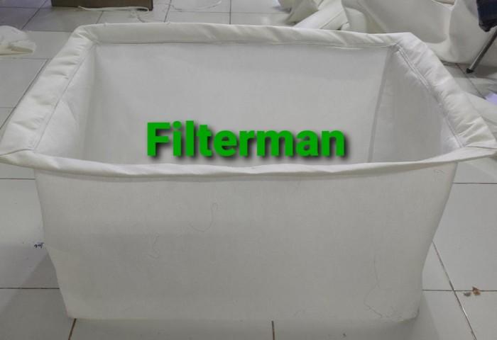 Gambar Filter Bag Cubical Strainer Mesh Felt Cloth Box Square Kotak Custom - 50 x 50 cm x 2" dari Filterman undefined 5 Tokopedia