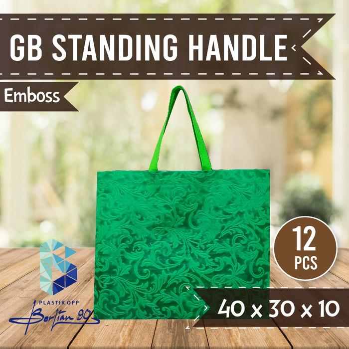 Gambar Tas Kain Goodie Bag Emboss 40 x 30 Tas Spunbond Tas Souvenir - hijau tua dari kotakkemasanbandung undefined Tokopedia