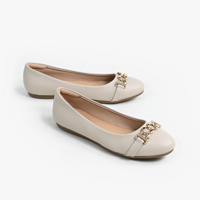 Gambar Flat Shoes Wanita / Sepatu Flat Wanita NINO DERICY NCP-H 111 - Krem, 37 dari Nino Dericy Shoes undefined Tokopedia
