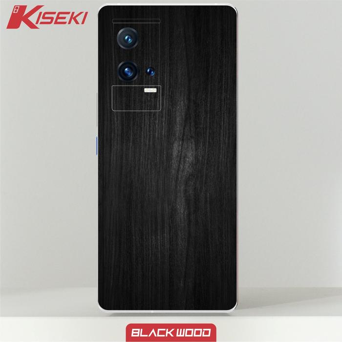 Gambar Kiseki Skin Vivo IQOO 8 Pro  Back Case Carbon Leather Custom - Black wood dari Kiseki Skin undefined Tokopedia