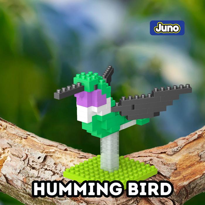 Gambar JUNO Mainan Balok Binatang - Juno Nano/Micro Blocks Animal Series Set Hadiah Dekoratif mainan  bongkar pasang - A12-HummingBird dari Juno Toys_NEW undefined Tokopedia