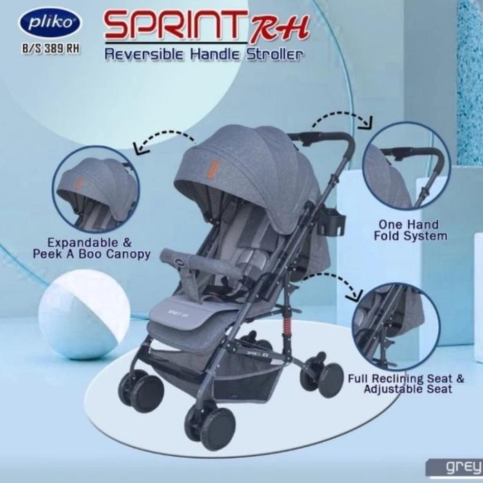 Gambar Stroller Pliko Sprint RH BS 389 RH - Abu-abu dari Baby.On.Top undefined Tokopedia