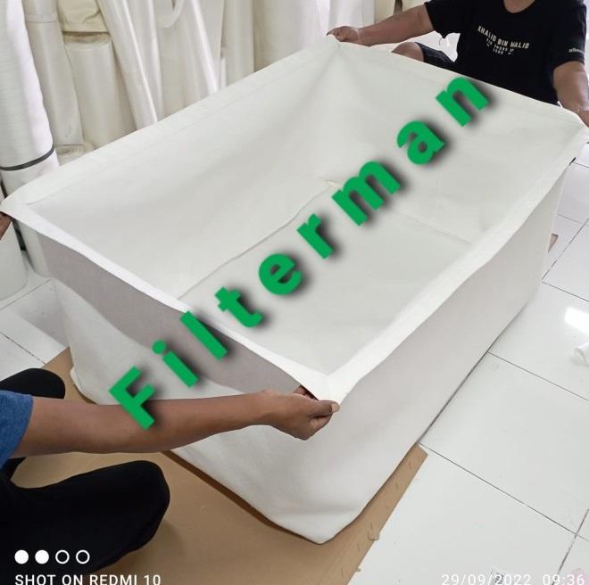 Gambar Filter Bag Cubical Strainer Mesh Felt Cloth Box Square Kotak Custom - 80 x 120 x 55cm dari Filterman undefined Tokopedia