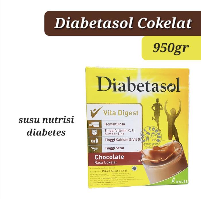 Gambar DIABETASOL Vanilla/Coklat 950Gr Susu Nutrisi Diabetes - Coklat dari Kid's Corner Susu undefined Tokopedia