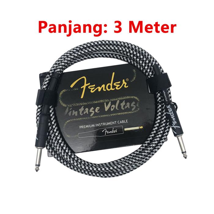 Gambar Fender Kabel Jack Gitar 3/6/10 Meter Listrik Gitar Bass Guitar Cable - Feder-3M-Black dari Acouway Agent Store undefined Tokopedia
