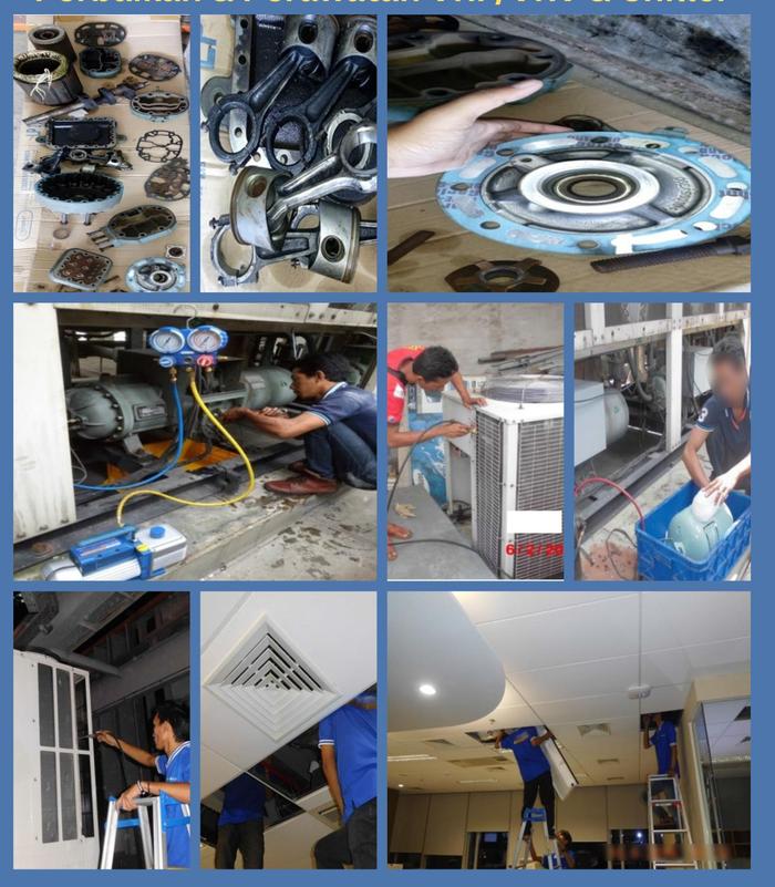 Jual KONTRAKTOR TENAGA AHLI PINDAH AC AIR CONDITIONER KANTOR GEDUNG