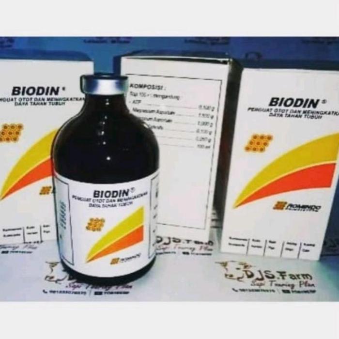 Gambar Biodin 100ml & 50ml Romindo obat penambah energi penguat otot ternak - 100 ml dari LAPONE undefined Tokopedia