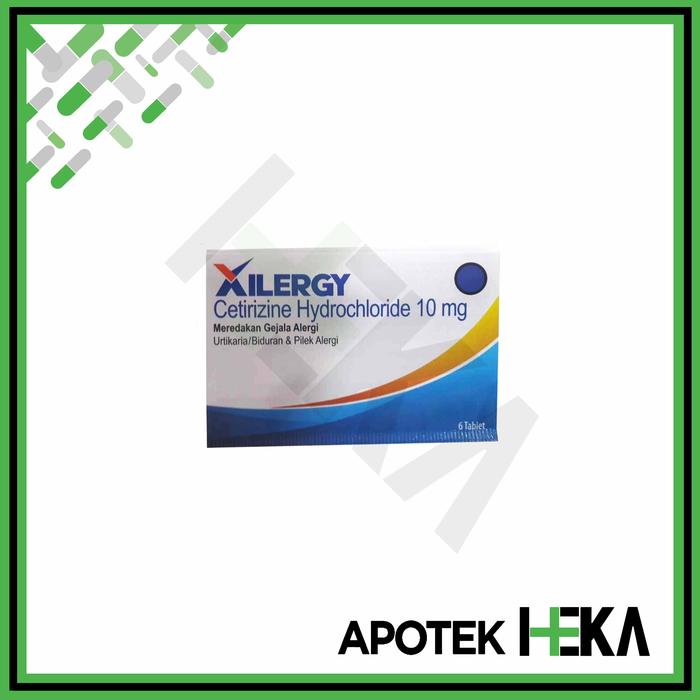 Gambar Xilergy Strip isi 6 tablet - Meredakan Gejala Alergi dari Apotek Heka Bekasi undefined Tokopedia