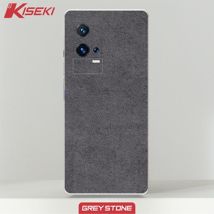 Gambar Kiseki Skin Vivo IQOO 8 Pro  Back Case Carbon Leather Custom - Grey stone dari Kiseki Skin undefined Tokopedia