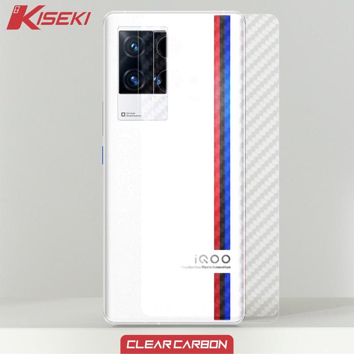 Gambar Kiseki Skin Vivo IQOO 8 Pro  Back Case Carbon Leather Custom - clear carbon dari Kiseki Skin undefined Tokopedia