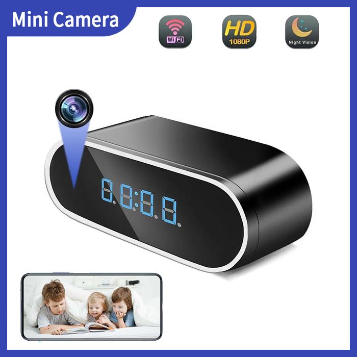 Gambar Spy Jam Meja Wifi P2P HD 720P Night Vision Hidden Camera Pengintai Cam - JAM MEJA 1080P dari Septi Jaya undefined Tokopedia