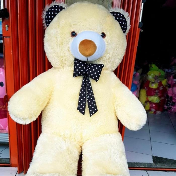 Gambar boneka teddy bear jumbo 2 Meter super besar doll - Cream, 70 cm dari bang prew undefined Tokopedia