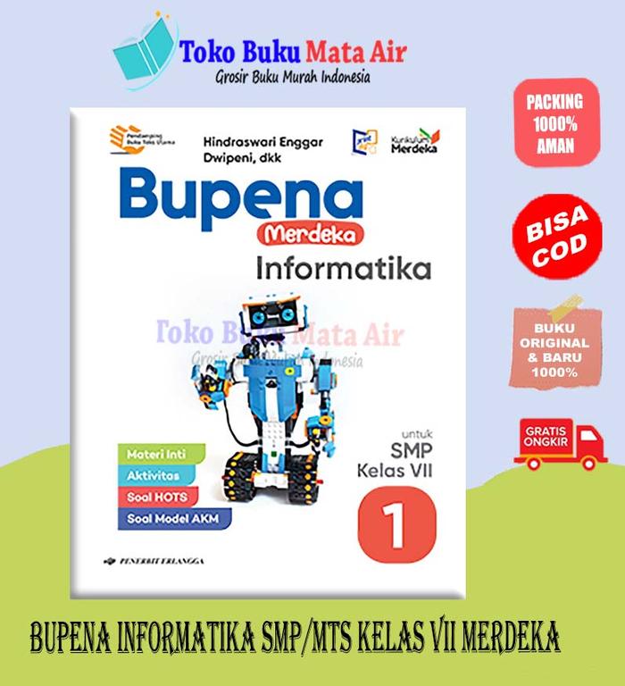 Gambar BUPENA MERDEKA INFORMATIKA SMP/MTs KELAS 7 8 9 KUR. MERDEKA - ERLANGGA - KELAS 7 dari Toko Buku Mata Air undefined Tokopedia