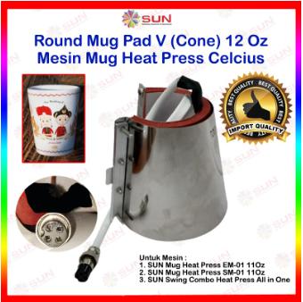 Gambar Elemen Mesin Press Mug / Heating Pad Press Mug Celcius 11 OZ - V Cone 12 oz, Jakarta dari Sun Indonesia undefined Tokopedia