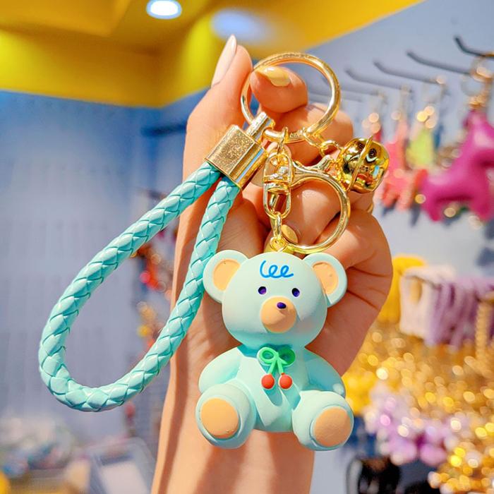 Gambar Mismi Gantungan Kunci Cute Bear Keychain - KC2K - Biru dari Mismi Official Store undefined Tokopedia