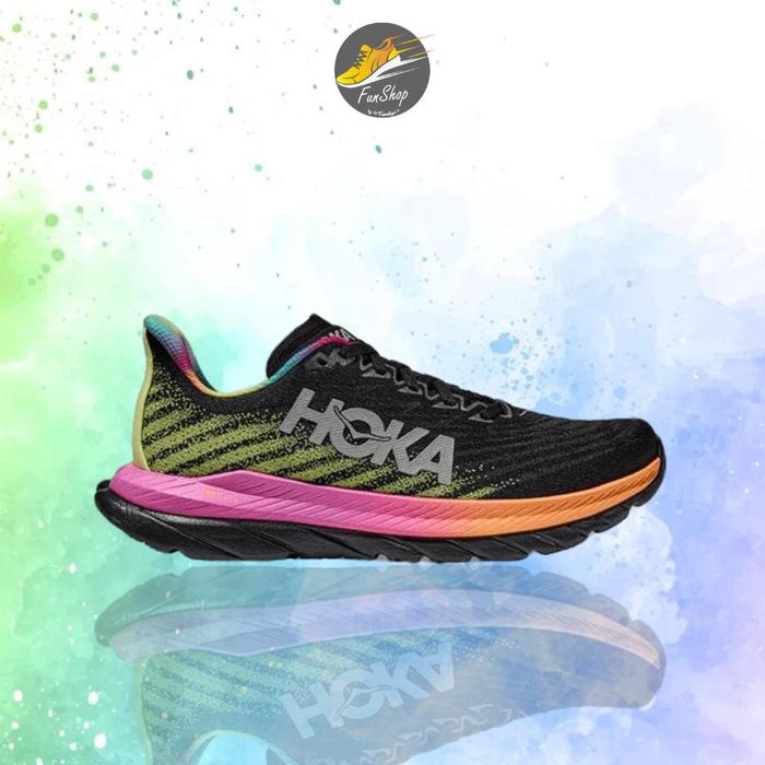 Gambar Hoka Mach 5 Men's Road Running Shoes Black/Multi - 1127893BKML - 41⅓ dari funshop14 undefined Tokopedia