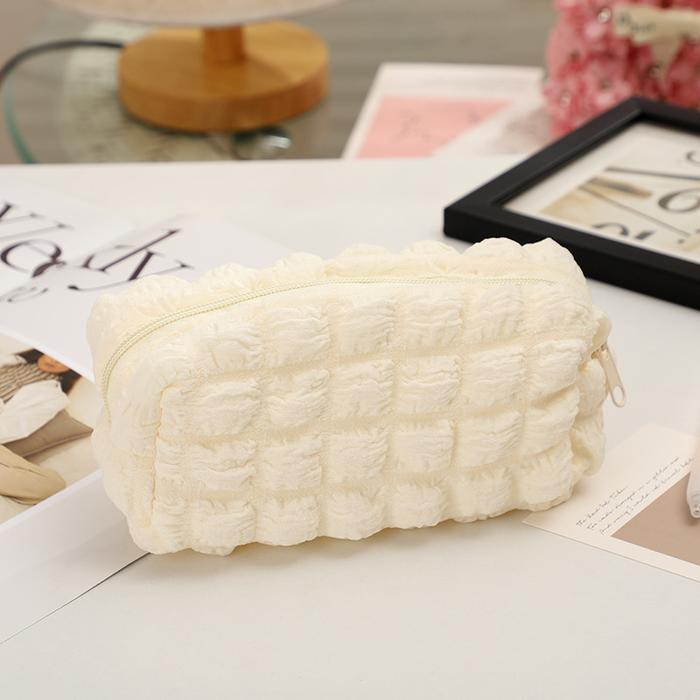 Gambar Mismi Nora Pencil Case Kotak Pensil Sekolah Stylish Tas Pouch - PC2N - Cream dari Mismi Official Store undefined Tokopedia