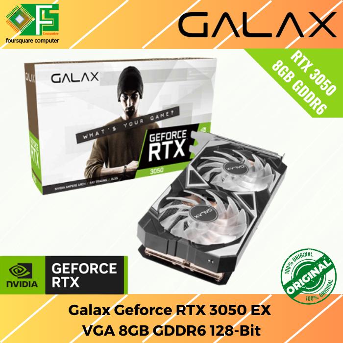 Jual VGA Galax nVidia Geforce RTX 3050 EX 8GB GDDR6 128 BIT 1Click OC ...