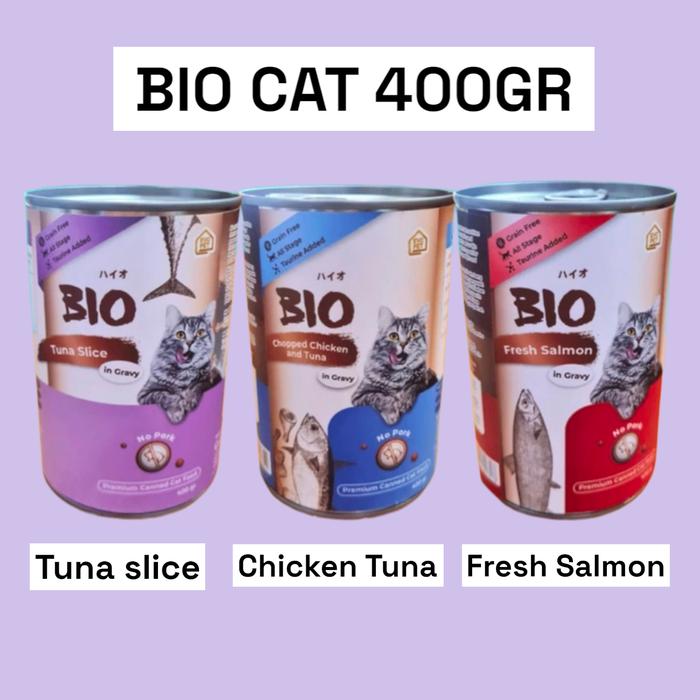 Gambar BIO CAT kaleng Adult Kitten 400gr/170gr/85gr Wet Catfood All Varian - Chkn Tuna Grvy, 85 gr dari Alvindo Pakan ternak & petshop undefined Tokopedia
