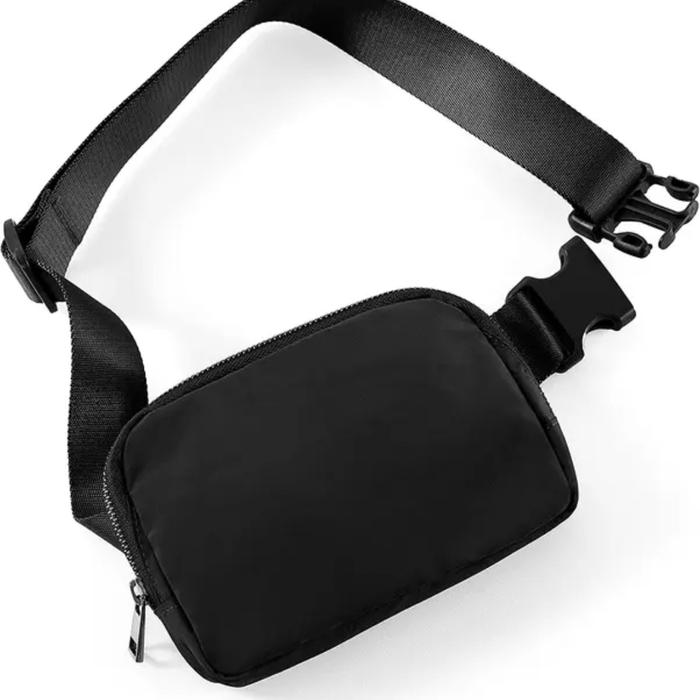 Gambar tas pinggang slempang kecil pria wanita - Hitam dari TJRSHOPP undefined Tokopedia